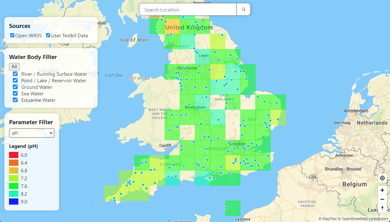 Water Quality Map (AquaPure)