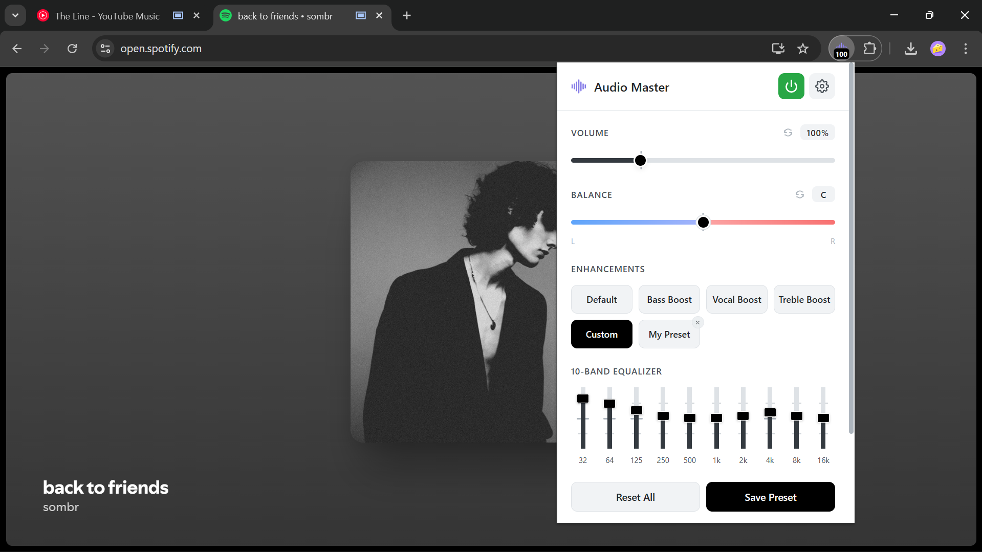 Audio Master Extension